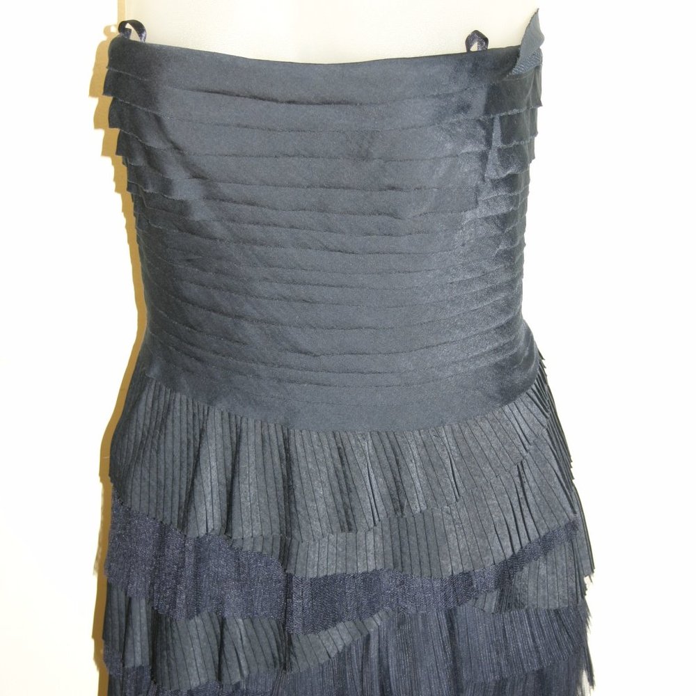 BCBG Max Azria Strapless Blue Dress Size 4